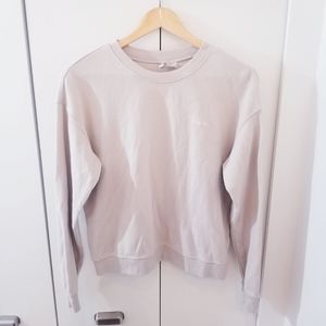 3/$45 | Divided H&M | Tan Cream Crew Sweatshirt Love Written Top Sweater